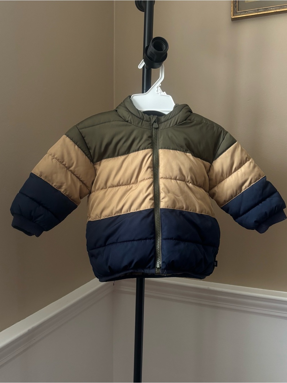 baby GAP Kids ColdControl Colorblock Puffer Jacket 18-24 Months